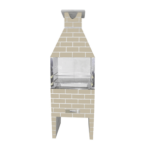 Churrasqueira Refratop Pré Moldada Pérola 75 Cm