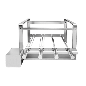 Churrasqueira Elétrica Inox 430 Esquerda Com 4 Espetos