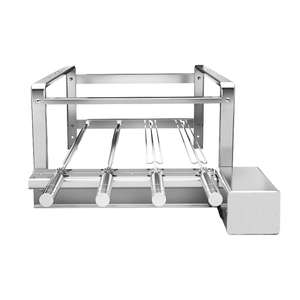 Churrasqueira Elétrica Inox 430 Direita Com 4 Espetos