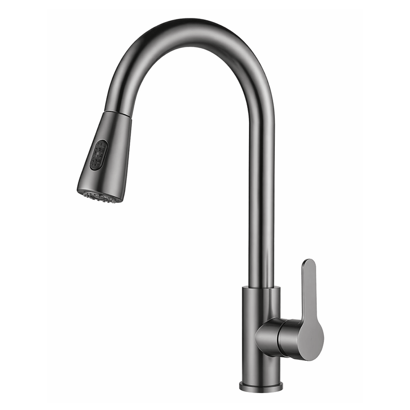 Torneira Monocomando De Mesa Vero Inox Cinza